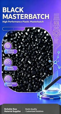 Plastic Black Masterbatch with precise pigment concentration from 20 to 50 percent ensuring consistent color and easy processing